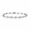Oval Bezel Set Station Bracelet - 1