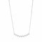 White Gold With 0.89ctw Stationary Zig-Zag Diamonds Necklace - 1