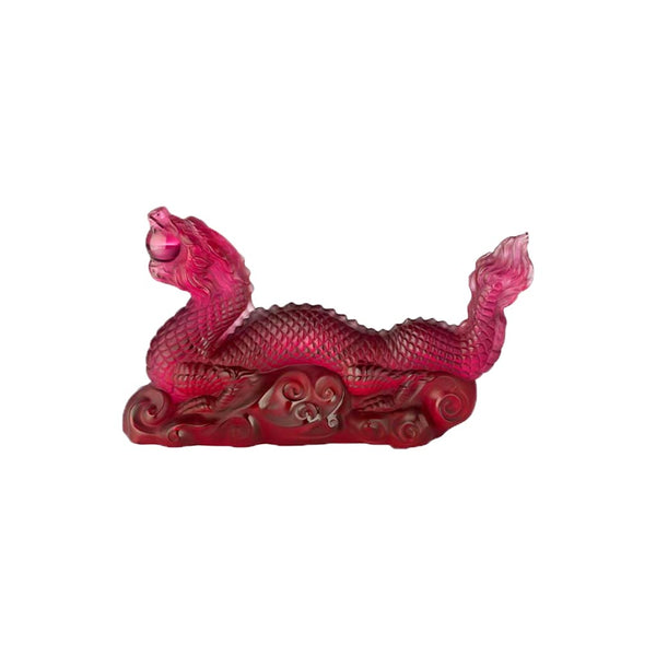 Red Tianlong Dragon Sculpture - 1