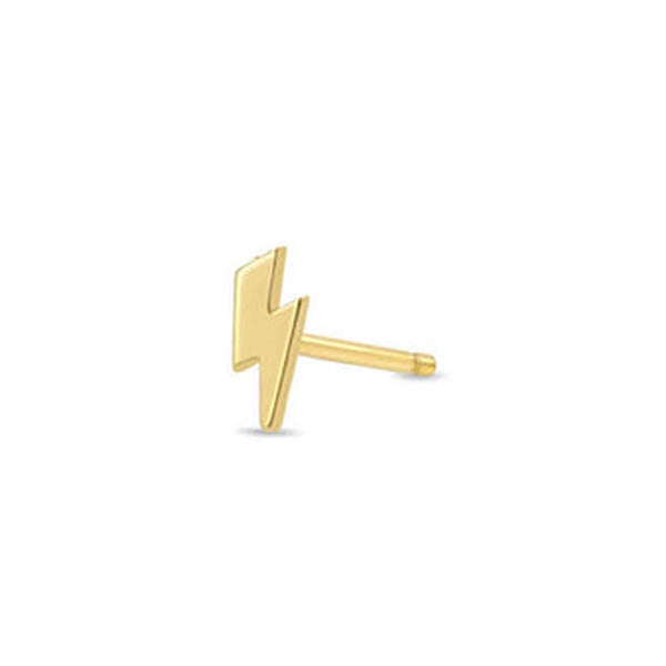 Itty Bitty Lightning Bolt Single Stud Earring - 1