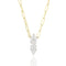 Two Pear Diamond Necklace - 1