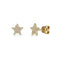 Star Pave Stud Diamond Earrings 0.2ctw - 1