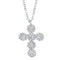 Cluster Cross Diamond Pendant - 1