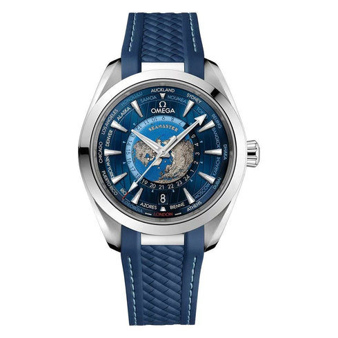 Seamaster Aqua Terra 150M Omega Co-Axial Master Chronometer GMT Worldtimer 43 Worldtimer Watch - 1