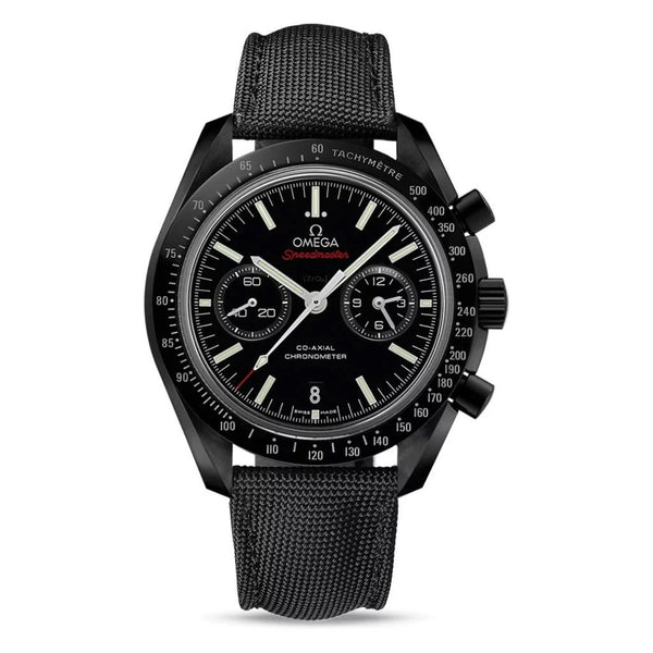 Dark Side Of The Moon Speedmaster Black Ceramic Chronograph Watch - 1