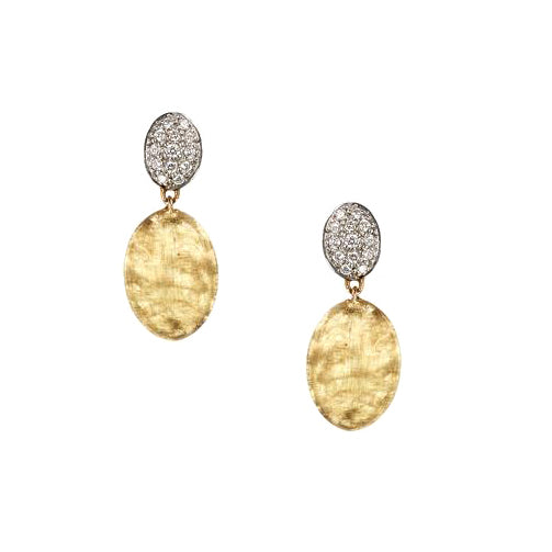 Diamond Pave Drop Earrings - 1
