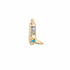 Cowboy Boot Bejeweled Single Stud Earring - 1