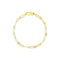 Designer Gold Paperclip Bracelet - 1