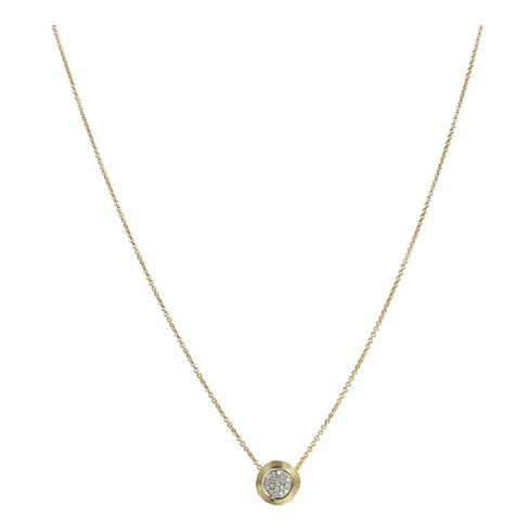Delicati Gold And Diamond Pave Bead Pendant - 1