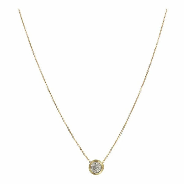 Delicati Gold And Diamond Pave Bead Pendant - 1
