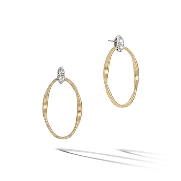 Marrakech Onde Collection Diamond Link Stud - 1