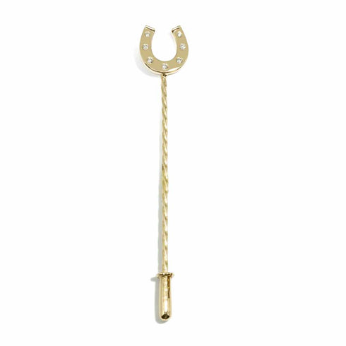 Horseshoe Diamond Hat Pin - 1