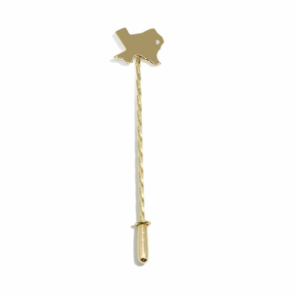 Texas HTX Diamond Hat Pin - 1