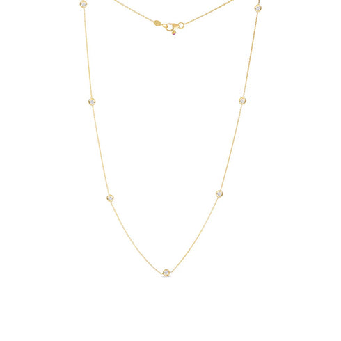 Diamonds By The Inch 7 Station Necklace - 1