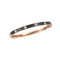 Gold Love In Verona Black And Diamond Bangle - 1