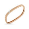 1 Row Square With Diamonds Bangle - 1