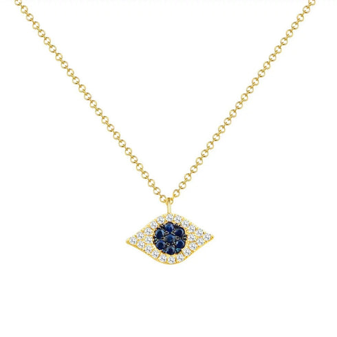Diamond Evil Eye Necklace - 1