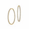 Yellow Gold In And Out Hoop With 8.38ctw Round Diamonds Earrings - 1