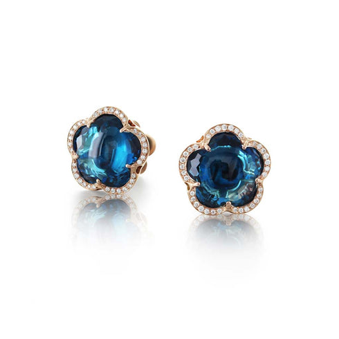 Bon Ton London Blue Topaz Earrings - 1