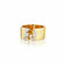 Yellow Gold Open Ring With 0.61ctw Of Multi-Shaped Diamonds Fashion Ring - 1