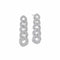 White Gold Dangle With 1.62ctw Pave Diamonds Earrings - 1