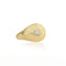 Pear Shape Diamond Layered Signet E-W Ring Fashion Ring - 1
