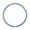 Blue Sapphire And Diamond Choker Necklace - 1