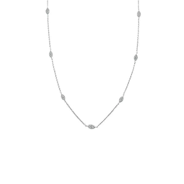 Station Diamond Necklace 0.31ctw - 1