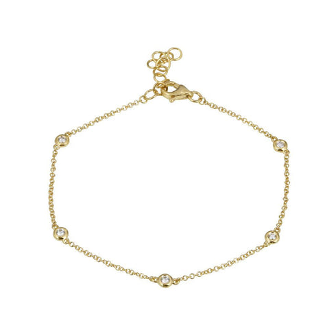 Station Diamond Bracelet - 1
