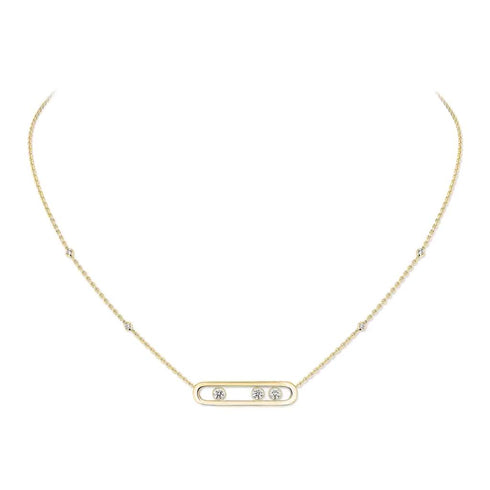 Yellow Gold Diamond Necklace Move - 1