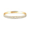 Move Noa Full Pavé Diamond Bangle Bracelet in Yellow Gold - 1
