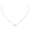 Yellow Gold Diamond Necklace Move Uno - 1