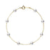 Akoya Cultured Pearl Station Bracelet in Gold - 2