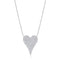 Gold And Diamond Heart Necklace - 1