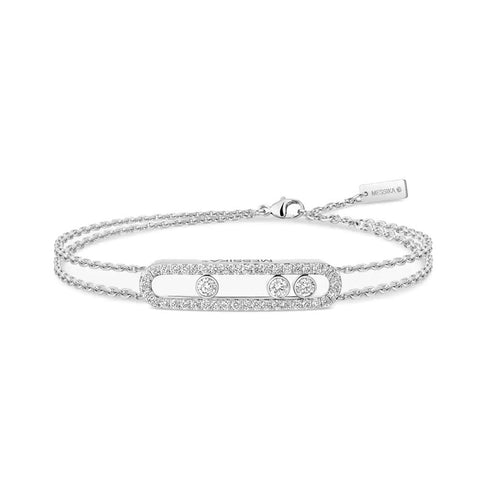 Pink Gold Diamond Pavé Bracelet Move - 1