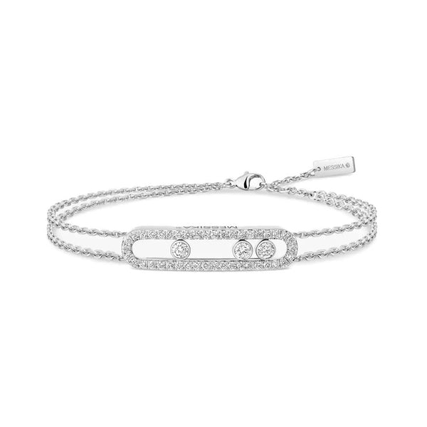 Pink Gold Diamond Pavé Bracelet Move - 1