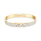 Move Noa Full Pavé Diamond Bangle Bracelet in Yellow Gold - 1