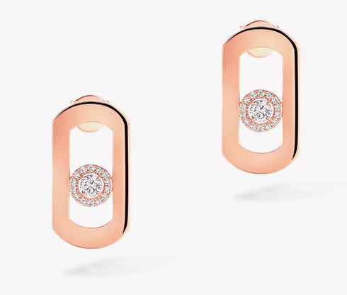 So Move Diamond Earrings in Yellow Gold - 1
