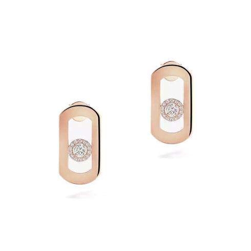 So Move Diamond Earrings in Yellow Gold - 2