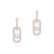 So Move XL Pavé-Set Diamond Pendant Earrings in Yellow Gold - 2