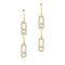 Move Link Transformable Diamond Earrings in Yellow Gold - 1