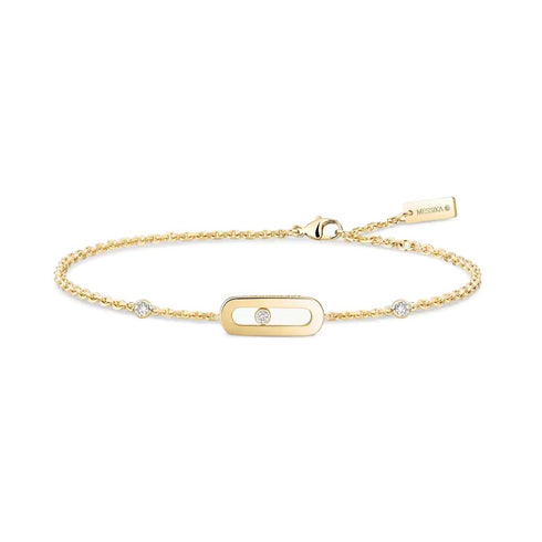 Yellow Gold Diamond Bracelet Move Uno - 1