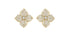 Fiore Large Flower Pavé Diamond Earrings - 2