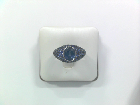 Sapphire Pave and Sapphire Ring - 2