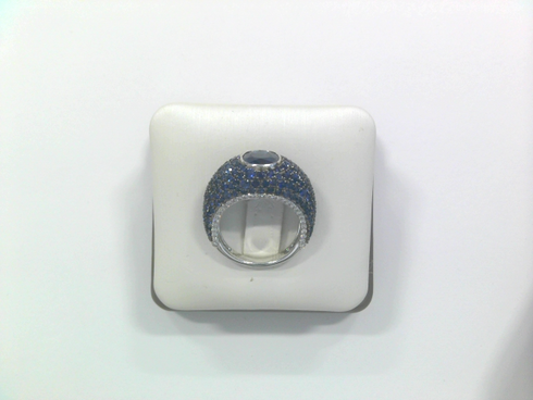 Sapphire Pave and Sapphire Ring - 3