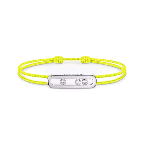 MESSIKA CARE(s) Diamond Yellow Cord Bracelet in White Gold - 1