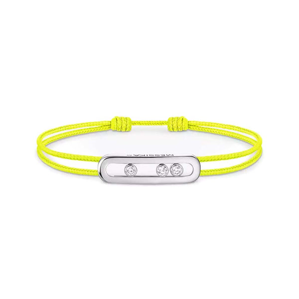 MESSIKA CARE(s) Diamond Yellow Cord Bracelet in White Gold - 1
