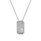 Move Titanium White Diamond and Natural Titanium Pendant Necklace - 1