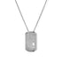 Move Titanium White Diamond and Natural Titanium Pendant Necklace - 1