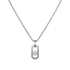 So Move Natural Titanium and Diamond Pendant Necklace - 1